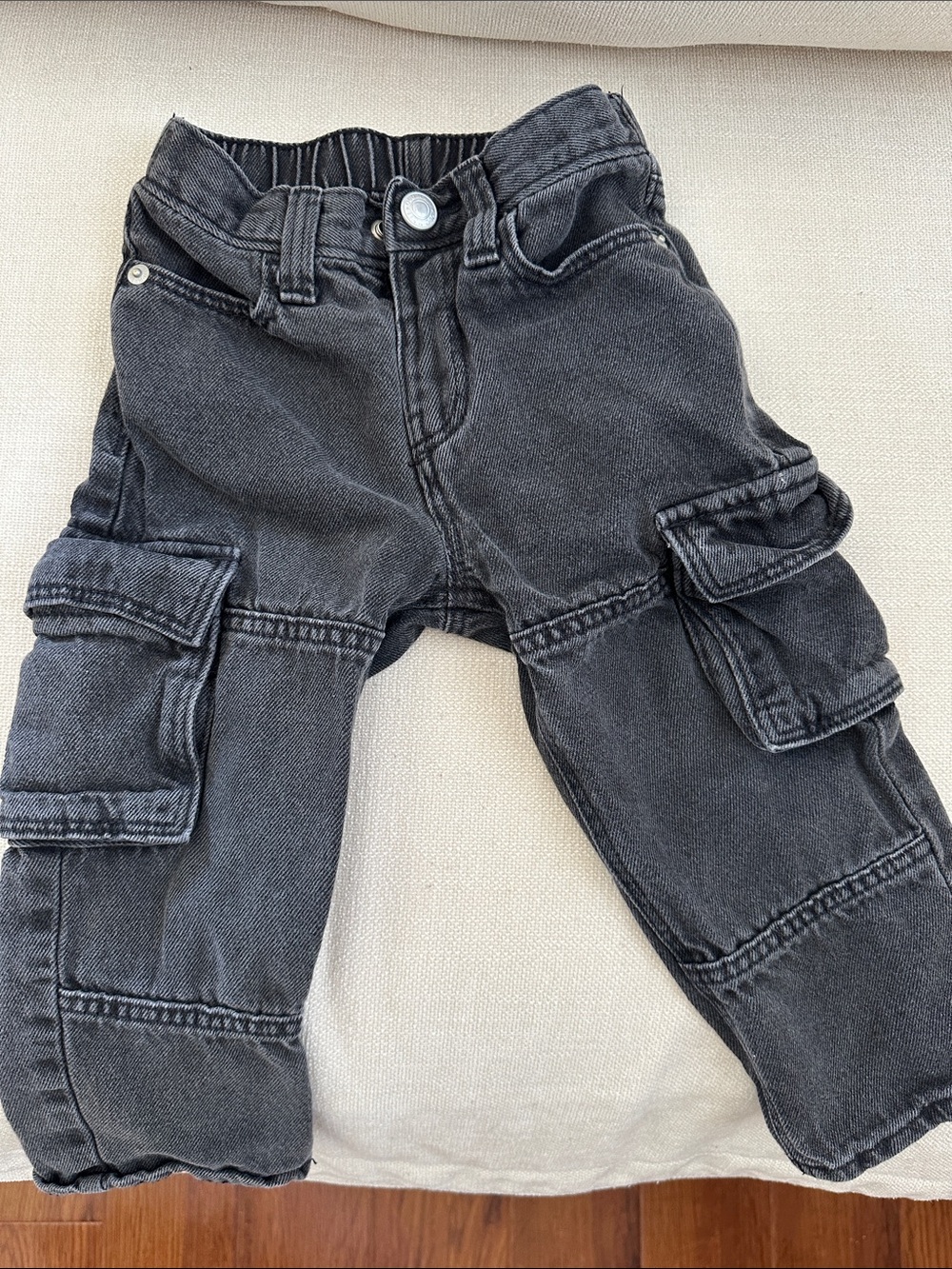 Old Navy Charcoal Black Cargo Pants for Kids